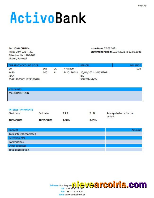 Portugal Banco Activobank S.A.